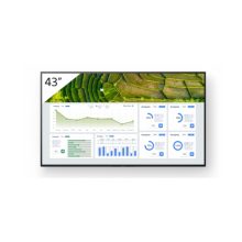 Pantalla de señalización digital Sony FW-43BZ30L, LCD de 43 pulgadas (109,2 cm) con Wifi, brillo de 440 cd/m², resolución 4K Ultra HD en color negro, funcionamiento 24/7