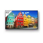 Sony FW-65BZ30J pantalla de señalización digital de 65 pulgadas, tecnología IPS, resolución 4K Ultra HD, brillo de 440 cd/m², color negro, procesador incorporado y sistema operativo Android 10. SKU: FW-65BZ30J.