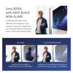 Imagen de la pantalla de señalización digital Sony FW-75BZ40L de 75 pulgadas, LCD, wifi, 700 cd/m², 4K Ultra HD, color negro, con sistema operativo Android y operativa 24/7.