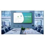 Pantalla de señalización digital Sony modelo FW-75EZ20L, 75 pulgadas LED, resolución 4K Ultra HD, brillo de 350 cd/m², color negro, sistema Android, SKU: FW-75EZ20L.