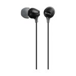 Auriculares in-ear Sony MDR-EX15LP con control de volumen, diseño ergonómico y cable antienredos. SKU MDREX15LPB.AE