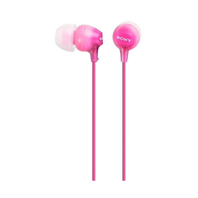 Sony Auriculares In-Ear con Micrófono y Audio de Alta Calidad Auriculares in-ear Sony MDR-EX15LP con micrófono y alta calidad de sonido, SKU MDREX15LPPI.AE