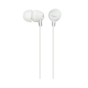 Sony MDR-EX15LP auriculares in-ear con cable, sonido estéreo de alta calidad, SKU MDREX15LPW.AE
