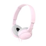 Auriculares Sony MDR-ZX110 con almohadillas acolchadas y conexión por cable. SKU: MDRZX110P.AE