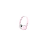 Auriculares Sony MDR-ZX110 con almohadillas acolchadas y conexión por cable. SKU: MDRZX110P.AE