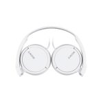 Auriculares Sony MDR-ZX110 con diadema plegable, modelo MDRZX110W.AE, en color blanco y diseño cómodo