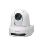 Imagen de la cámara de seguridad Sony modelo SRG-X120 que ofrece resolución 4K de 3840 x 2160 pixeles para instalar en techo o poste, SKU: SRG-X120WC