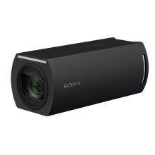 Imagen de la cámara de seguridad IP Sony SRG-XB25 con resolución 3840 x 2160 pixeles y SKU SRG-XB25B, diseñada para uso en interiores.