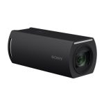 Imagen de la cámara de seguridad IP Sony SRG-XB25 con resolución 3840 x 2160 pixeles y SKU SRG-XB25B, diseñada para uso en interiores.