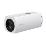Imagen de la Sony SRG-XB25, una cámara de seguridad IP para interiores con resolución 3840 x 2160 píxeles y zoom óptico 25x, SKU SRG-XB25W