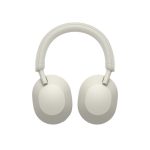 Auriculares Sony WH-1000XM5 inalámbricos y alámbricos, diadema, Bluetooth, color plata y blanco, modelo WH-1000XM5S