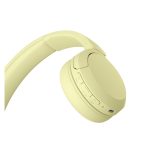 Auriculares inalámbricos diadema Sony WHCH520Y.CE7 en color amarillo con USB Tipo C, Bluetooth y diseño para llamadas y música