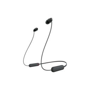 Sony WI-C100 auriculares inalámbricos dentro de oído en color negro, ideales para llamadas y música. SKU: WIC100B.CE7