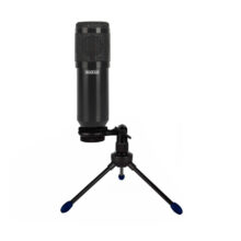 Micrófono para PC Sparco SPMIC negro con calidad de audio superior, ideal para grabaciones y videollamadas.