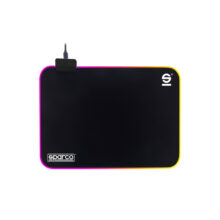 Alfombrilla gaming de la marca Sparco con diseño ergonómico y superficie optimizada para precisión, SKU SPMOUSEPAD