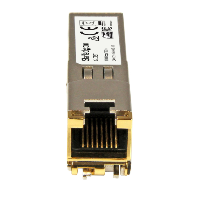 StarTech.com Módulo Transceptor SFP Compatible con el Modelo 10050 de Extreme Networks - 1000BASE-T - SFP a RJ45 Cat6 / Cat5e - SFP Ethernet Gigabit de 1Gb - RJ45 - 100m 2 StarTech.com módulo transceptor SFP Extreme Networks modelo 10050