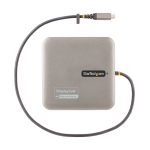 Estación de acoplamiento USB C StarTech.com con doble salida HDMI 4K a 60Hz, compatible con MacBook Pro (M1/M2/M3/M4) y Windows, incluye puertos USB-A/USB-C de 10Gbps, alimentación PD de 100W, puerto Ethernet GbE, lector de tarjetas SD y cable de 56cm. SKU: 102B-USBC-MULTIPORT