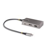 StarTech.com Adaptador Multipuertos USB-C con HDMI 4K60, tres puertos USB 3.0, y entrega de alimentación de 100W, SKU 104B-USBC-MULTIPORT