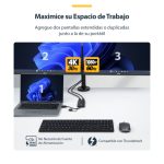 StarTech.com Adaptador de USB a HDMI Dual con Dongle Integrado, soporte para pantallas 4K a 30Hz y 1080p, con Android y Windows, SKU 107B-USB-HDMI