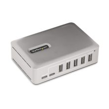 Hub StarTech.com de interfaz USB 3.2 Gen 2 Type-C con velocidad de 10000 Mbit/s en color plata, SKU 10G5A2CS-USB-C-HUB