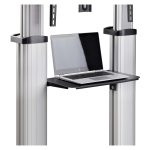 StarTech.com carrito soporte móvil con ruedas para TV de pantalla plana de 60 a 100 pulgadas, soporte rodante ajustable en altura para televisor LCD. SKU 1110C-MOBILE-TV-CART