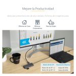 StarTech.com Adaptador USB C de Vídeo 4K a 60Hz con Hub de 3 Puertos USB-A de 5Gbps, Entrega de Alimentación USB de 100W, Red Ethernet y SD/microSD. SKU 115B-USBC-MULTIPORT.
