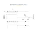 StarTech.com Adaptador USB C de Vídeo 4K a 60Hz con Hub de 3 Puertos USB-A de 5Gbps, Entrega de Alimentación USB de 100W, Red Ethernet y SD/microSD. SKU 115B-USBC-MULTIPORT.