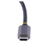 StarTech Adaptador de Vídeo USB C a HDMI VGA compatible con Thunderbolt 3/4, HDR 4K a 60Hz, salida de Audio de 3,5mm, con SKU 122-USBC-HDMI-4K-VGA