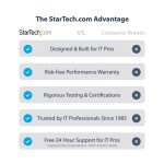 StarTech Adaptador de Vídeo USB C a HDMI VGA compatible con Thunderbolt 3/4, HDR 4K a 60Hz, salida de Audio de 3,5mm, con SKU 122-USBC-HDMI-4K-VGA