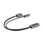 StarTech.com cable adaptador HDMI a DisplayPort, activo, 4K a 60Hz, HDR, alimentado por bus USB. SKU 128-HDMI-DISPLAYPORT.