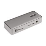 Docking Station KVM USB-C para Portátil StarTech.com, con conectividad 2 Monitores DisplayPort 4K 60Hz, 5 Puertos USB y PD 90/45W para Windows y Mac. SKU: 129UE-USBC-KVM-DOCK