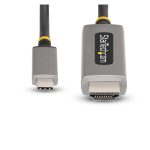 StarTech.com Cable Adaptador 2m USB-C a HDMI, soporta 8K a 60Hz y 4K a 144Hz con HDR10, SKU 135B-USBC-HDMI212M. Compatible con USB4 y Thunderbolt 3/4.