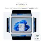 StarTech.com Filtro de Privacidad Táctil de 4 Vías con orientación horizontal/vertical, anti luz azul 51%, antirreflejo para Surface Pro 8/9/X de 13 pulgadas. SKU: 13SP-PRIVACY-SCREEN.