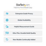 StarTech.com Filtro de Privacidad Táctil de 4 Vías con orientación horizontal/vertical, anti luz azul 51%, antirreflejo para Surface Pro 8/9/X de 13 pulgadas. SKU: 13SP-PRIVACY-SCREEN.