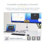 StarTech.com Docking Station USB4 con USB-C de 40Gbps, doble salida HDMI hasta 4K 120Hz, hub USB y carga PD 100W. SKU: 155UE-USB4-DOCK