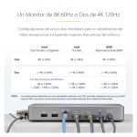 StarTech.com Docking Station USB4 con USB-C de 40Gbps, doble salida HDMI hasta 4K 120Hz, hub USB y carga PD 100W. SKU: 155UE-USB4-DOCK