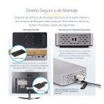 StarTech.com Docking Station USB4 con USB-C de 40Gbps, doble salida HDMI hasta 4K 120Hz, hub USB y carga PD 100W. SKU: 155UE-USB4-DOCK