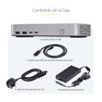 StarTech.com Docking Station USB4 con USB-C de 40Gbps, doble salida HDMI hasta 4K 120Hz, hub USB y carga PD 100W. SKU: 155UE-USB4-DOCK