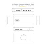 StarTech.com Docking Station USB4 con USB-C de 40Gbps, doble salida HDMI hasta 4K 120Hz, hub USB y carga PD 100W. SKU: 155UE-USB4-DOCK