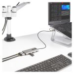 StarTech.com adaptador multipuertos USB-C con HDMI doble (4K30Hz/1080p60Hz), hub ladrón 3 USB-A y mini docking station de viajes con cable integrado de 40cm, SKU 167B-USBC-MULTIPORT.