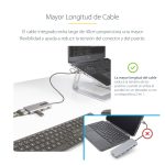 StarTech.com adaptador multipuertos USB-C con HDMI doble (4K30Hz/1080p60Hz), hub ladrón 3 USB-A y mini docking station de viajes con cable integrado de 40cm, SKU 167B-USBC-MULTIPORT.
