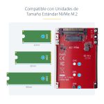 Adaptador M.2 a U.3 de StarTech para SSDs M.2 NVMe, conversor compacto y rápido, SKU 1M25-U3-M2-ADAPTER
