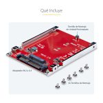 Adaptador M.2 a U.3 de StarTech para SSDs M.2 NVMe, conversor compacto y rápido, SKU 1M25-U3-M2-ADAPTER