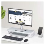 StarTech.com soporte elevador ergonómico para portátil o monitor de sobremesa, capacidad de 15kg, altura fija de 9cm y plataforma de acero. SKU: 1MFSW-MONITOR-RISER