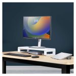 StarTech.com soporte elevador ergonómico para portátil o monitor de sobremesa, capacidad de 15kg, altura fija de 9cm y plataforma de acero. SKU: 1MFSW-MONITOR-RISER