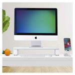 StarTech.com soporte elevador ergonómico para portátil o monitor de sobremesa, capacidad de 15kg, altura fija de 9cm y plataforma de acero. SKU: 1MFSW-MONITOR-RISER