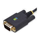 StarTech.com Cable Adaptador USB a Serie de 3 metros, con retención COM, FTDI, USB a DB9 RS232 Serial, tornillos intercambiables, protección ESD, compatible con Windows, macOS y Linux. SKU: 1P10FFC-USB-SERIAL