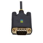 StarTech.com Cable Adaptador USB a Serie de 3 metros, con retención COM, FTDI, USB a DB9 RS232 Serial, tornillos intercambiables, protección ESD, compatible con Windows, macOS y Linux. SKU: 1P10FFC-USB-SERIAL