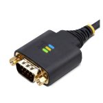 StarTech.com cable adaptador USB a serie de 1 metro, adaptador USB-A a DB9 RS232 con retención COM, tornillos DB9 intercambiables y compatibilidad con Windows, macOS y Linux. SKU: 1P3FFCB-USB-SERIAL