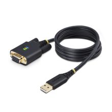 Cable de serie StarTech.com 1P3FFCNB-USB-SERIAL, longitud de 1 metro, color Negro, con conectores USB tipo A y DB-9